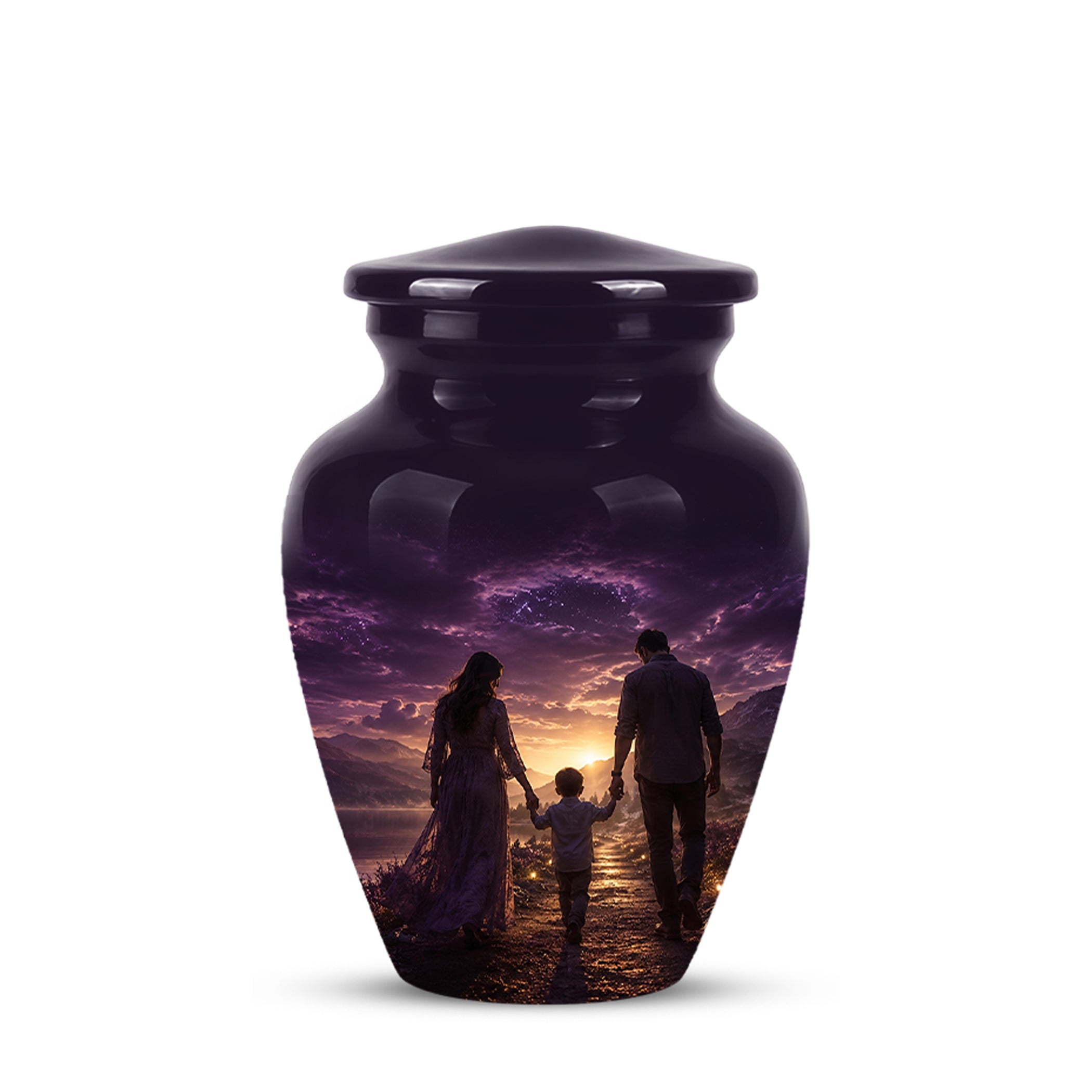 Father, Son & Mother Memorial Urn - Artistic Burial Urns For Human Ashes