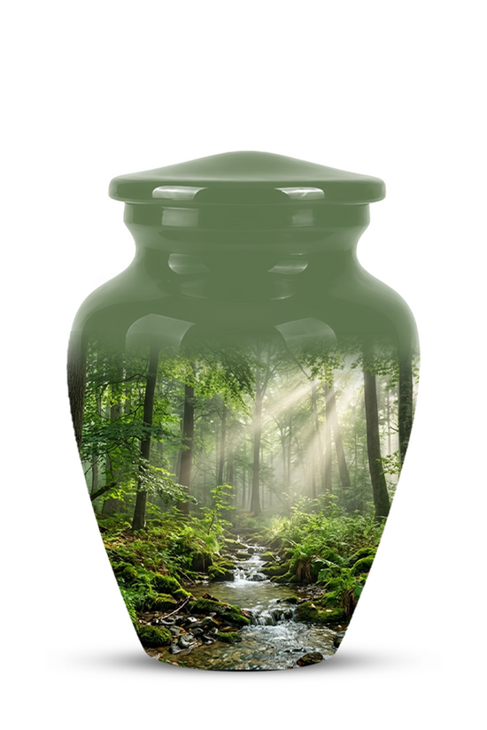 Forest Scenic Cremation Urn - Artistic Funeral Urns For Nature Lover's Ashes