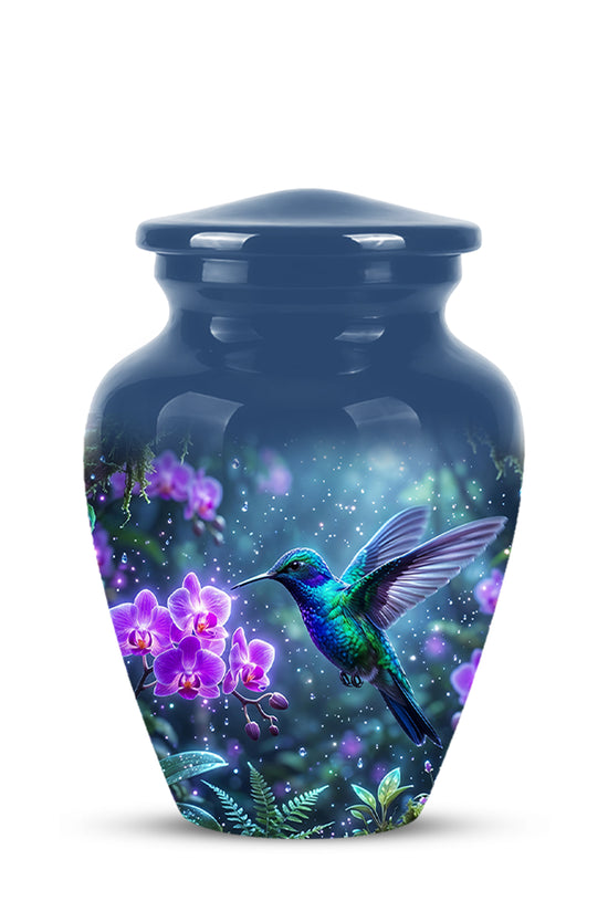 Celestial Hummingbird Cremation Urn - Beautiful Memorial Urns For Ashes