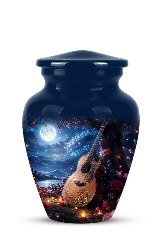 Artistic Guitar Memorial Urn - Beautifully Handcrafted Urns For Humans