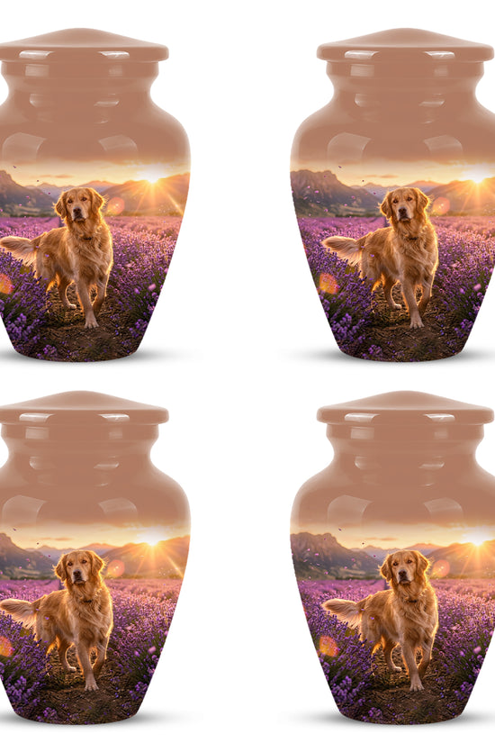 Golden Retriever Memorial Urn - Eternal Resting Urn For Pet Dog Ashes