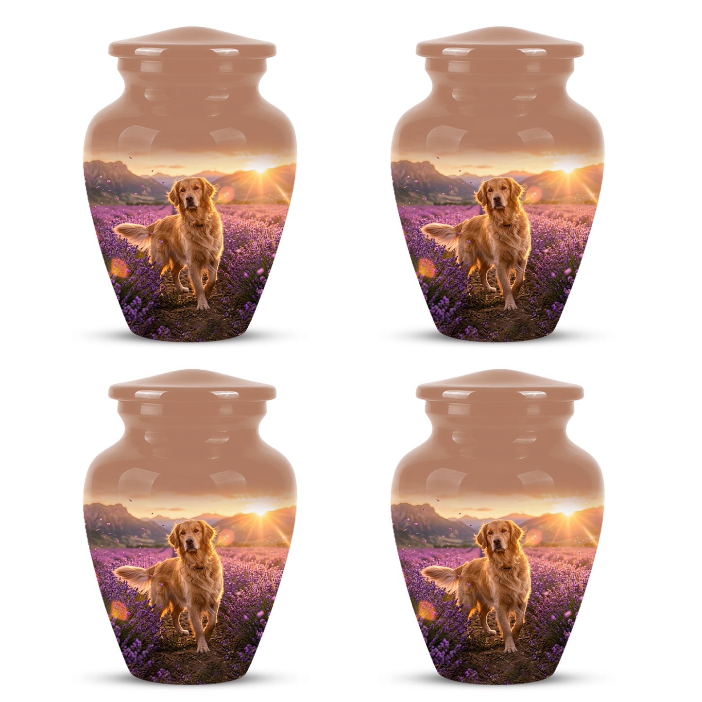 Golden Retriever Memorial Urn - Eternal Resting Urn For Pet Dog Ashes