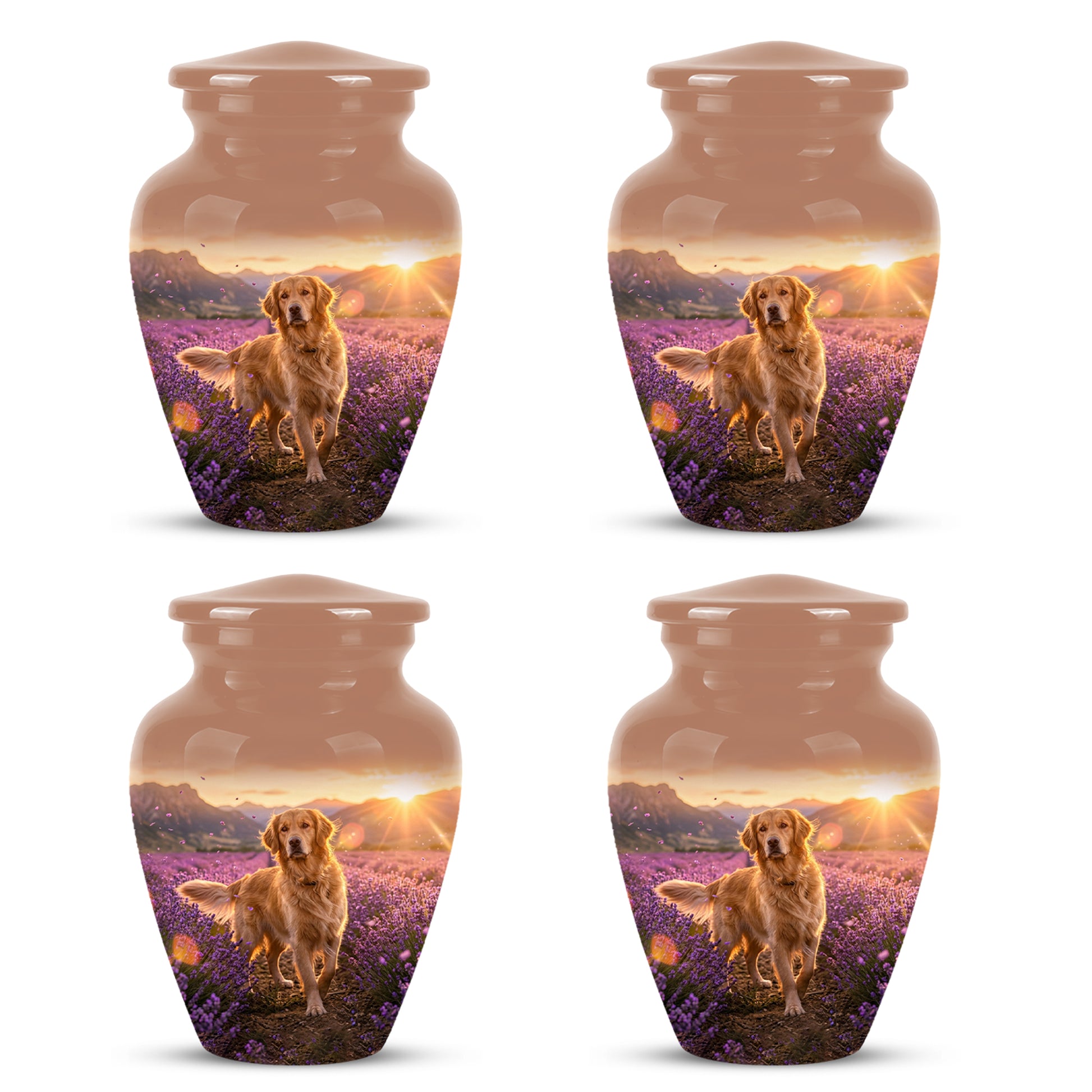 Golden Retriever Memorial Urn - Eternal Resting Urn For Pet Dog Ashes