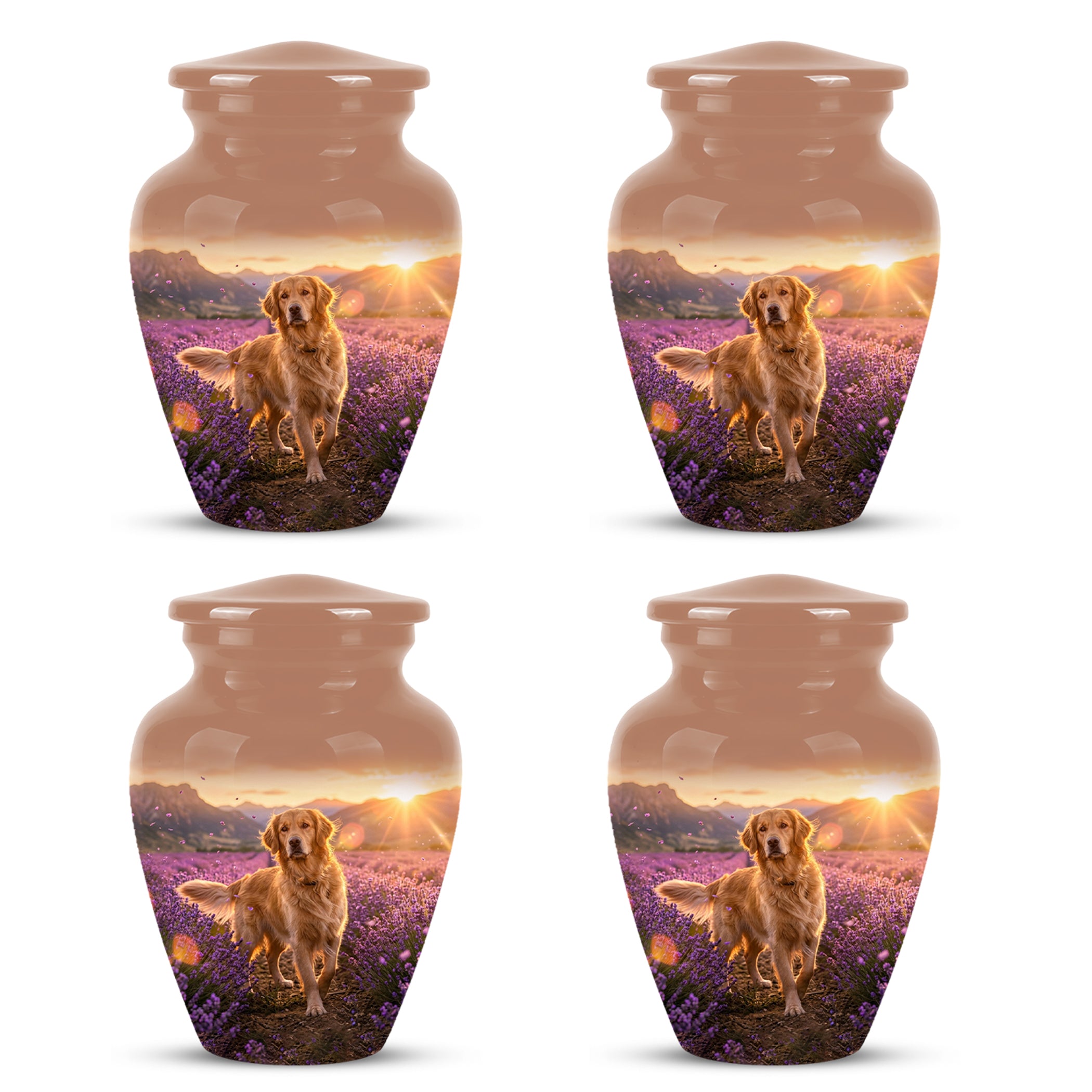 Golden Retriever Memorial Urn - Eternal Resting Urn For Pet Dog Ashes