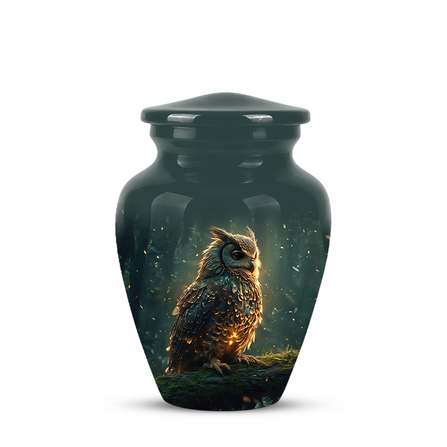 Mystical Owl Cremation Urn - Green Burial Urns For Human Ashes
