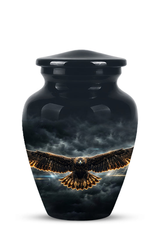 Flying Eagle Memorial Urn - Handcrafted Custom Urns For Human Ashes