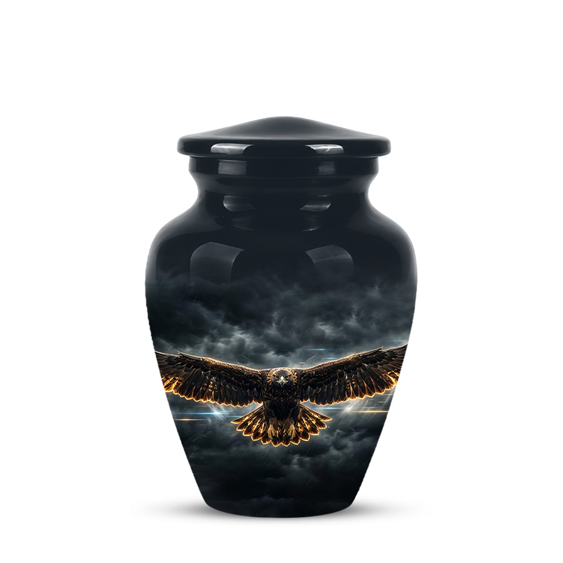 Flying Eagle Memorial Urn - Handcrafted Custom Urns For Human Ashes