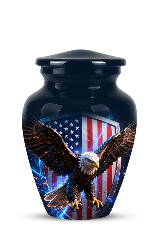 American Bald Eagle Memorial Urn - Personalized Funeral Urns For Ashes