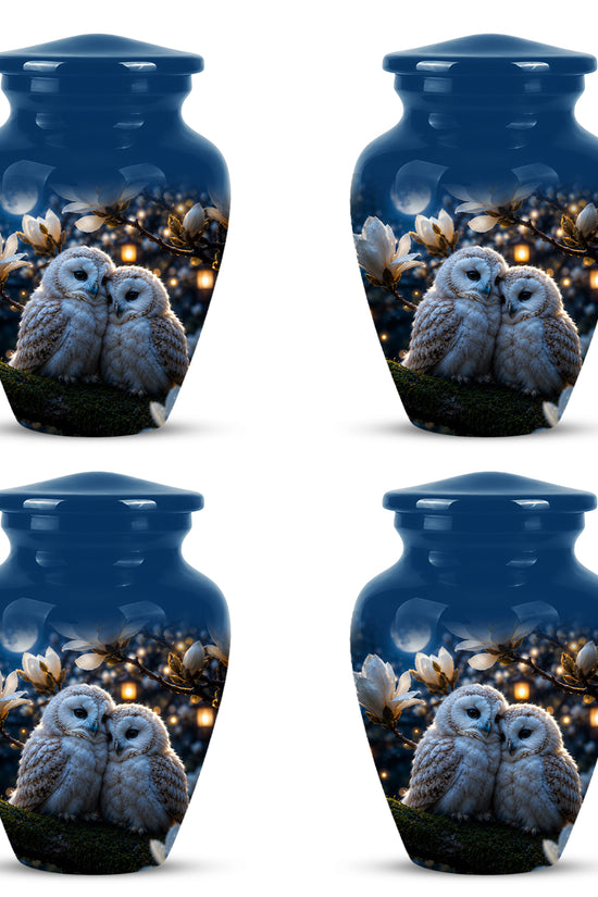 Owl Couple Cremation Urn - Beautiful Memorial Urns For Lover's Ashes