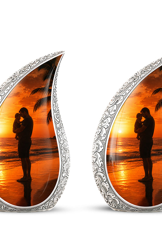 Custom Father Cremation Urn - Peaceful Tribute Memorial Urns For Dad