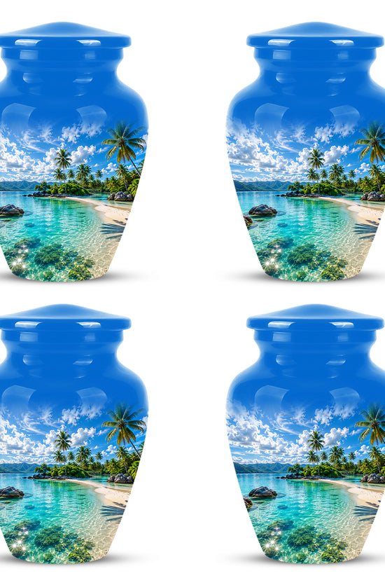 Beach Themed Burial Urn - Personalized Cremation Urns For Human Ashes