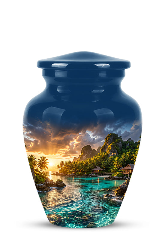 Beach Urns For Ashes - Sunset Scenic Memorial Urns For Nature Lovers