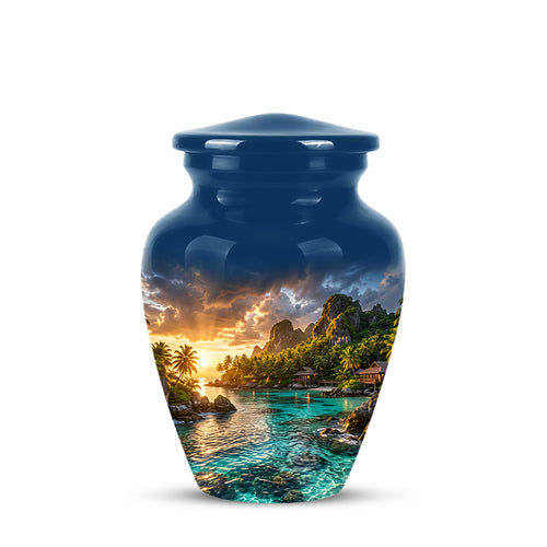 Beach Urns For Ashes - Sunset Scenic Memorial Urns For Nature Lovers