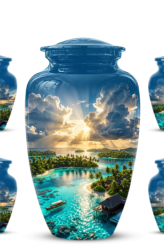 Beach Cremation Urn - Personalized Adult Urns For Human Ashes