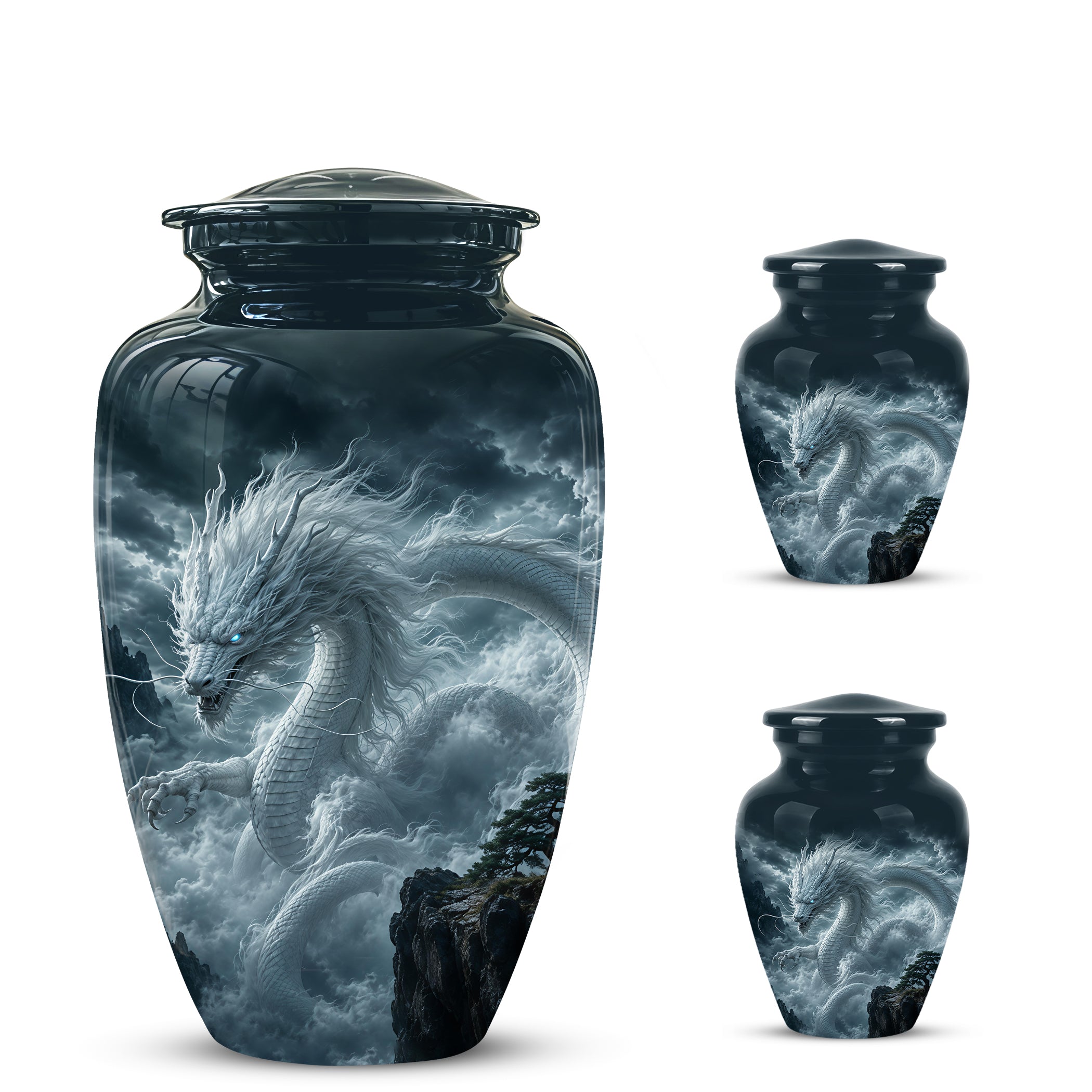 Dragon Cremation Urn = Custom Artistic Adult Memorial Urns For Ashes
