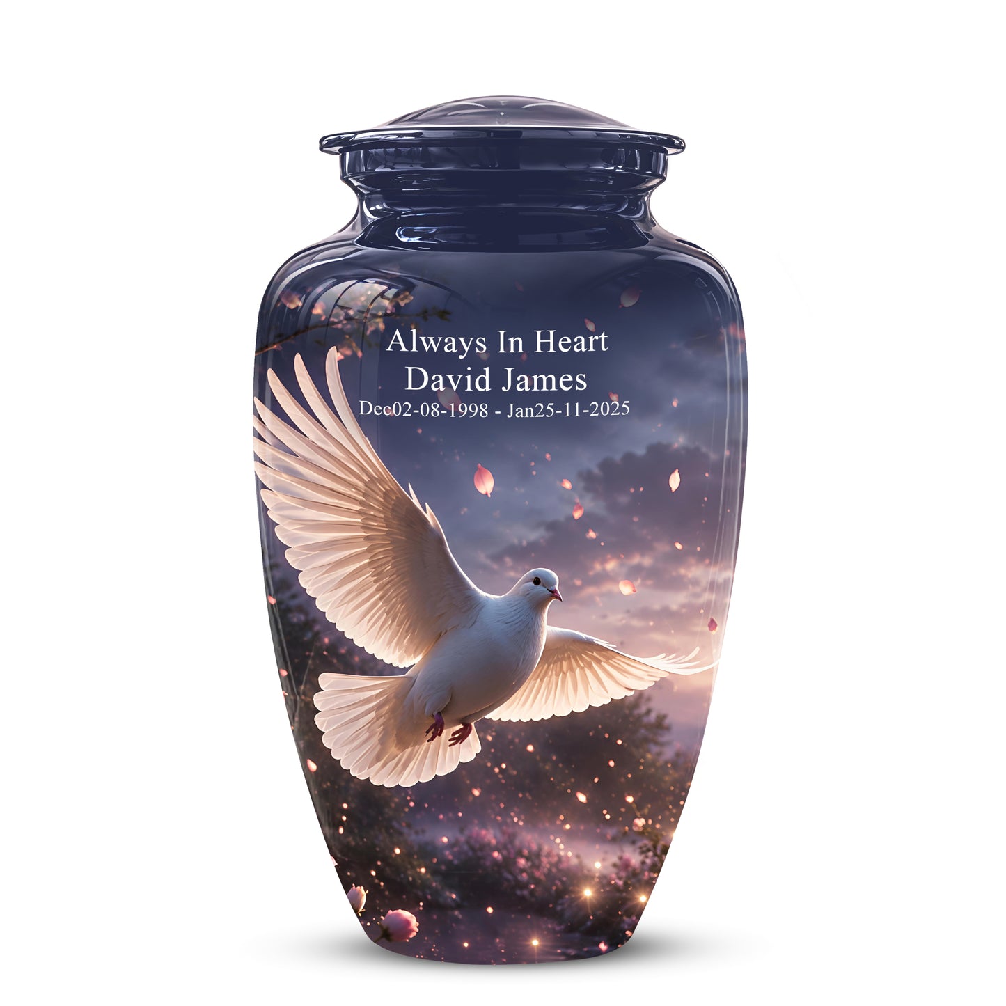 Flying White Dove Cremation Urn - Classic Memorial Urns For Adult Ashes