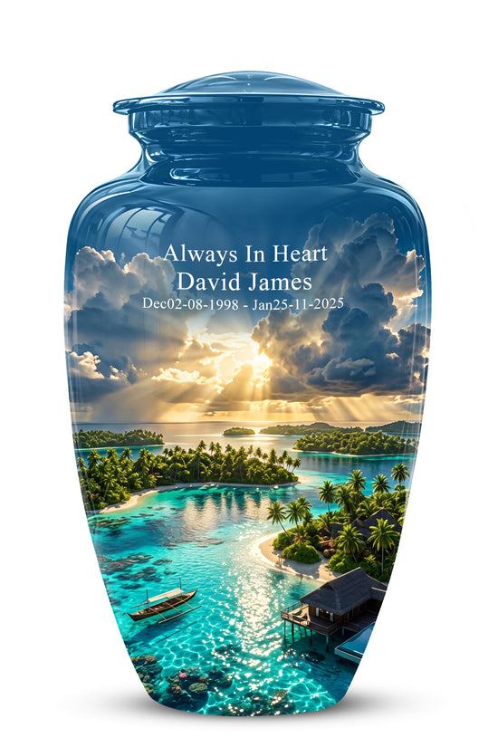 Beach Cremation Urn - Personalized Adult Urns For Human Ashes