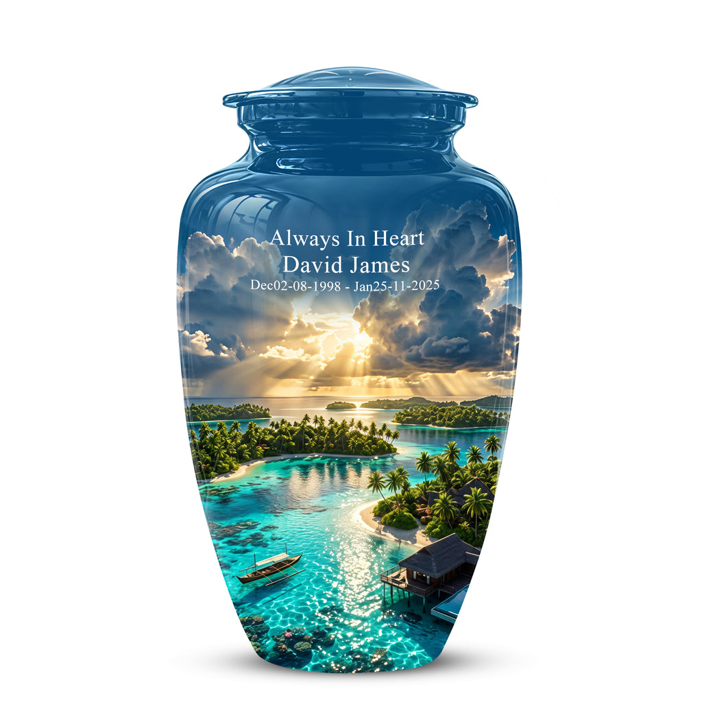 Beach Cremation Urn - Personalized Adult Urns For Human Ashes