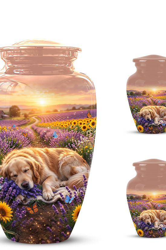 Golden Retriever Gog Memorial Urn - Personalized Pet Urns For Ashes