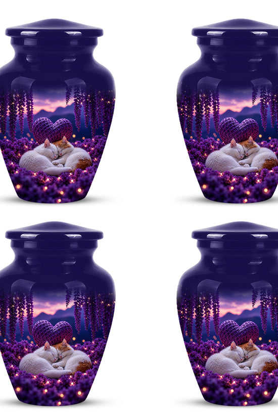 Eternal Resting Cat Cremation Urn - Personalized Urns For Pet Cat Ashes