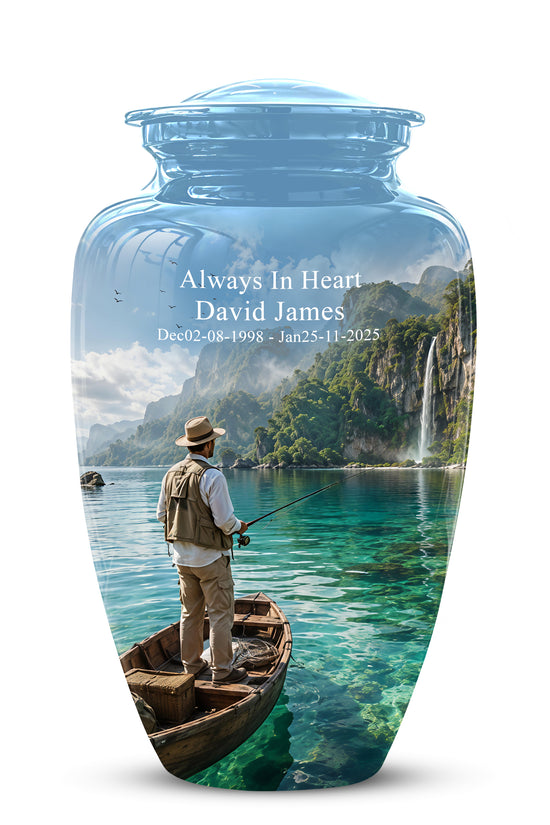 Fishing Boat Memorial Urn - Artistic Landscape Urns For Human Ashes