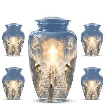 10 inch Large Urn with 4 Keepsake 3 inch