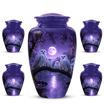 10 inch Large Urn with 4 Keepsake 3 inch