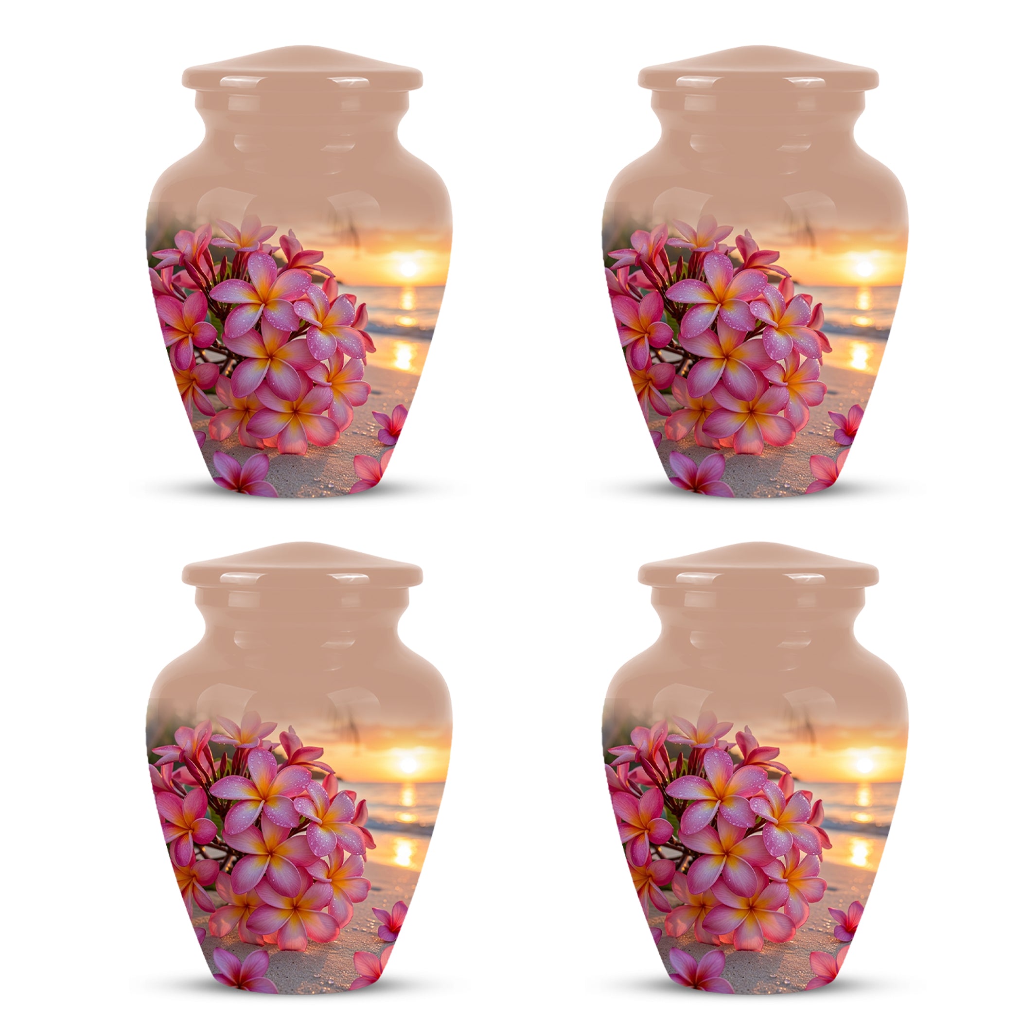 Personalized Flower Cremation Urn - Premium Adult Memorial Urn On Sale