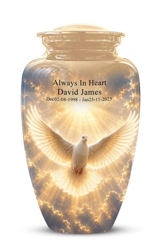 Flying Dove Cremation Urn - Custom Handcrafted Urn For Human Ashes