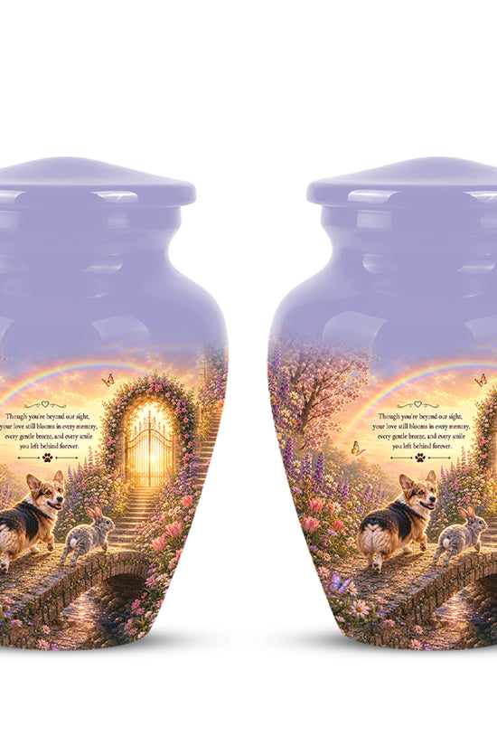 Rainbow Bridge Pet Memorial Urn – Personalized Urn For Dog & Cat