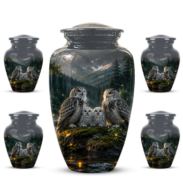 10 inch Large Urn with 4 Keepsake 3 inch