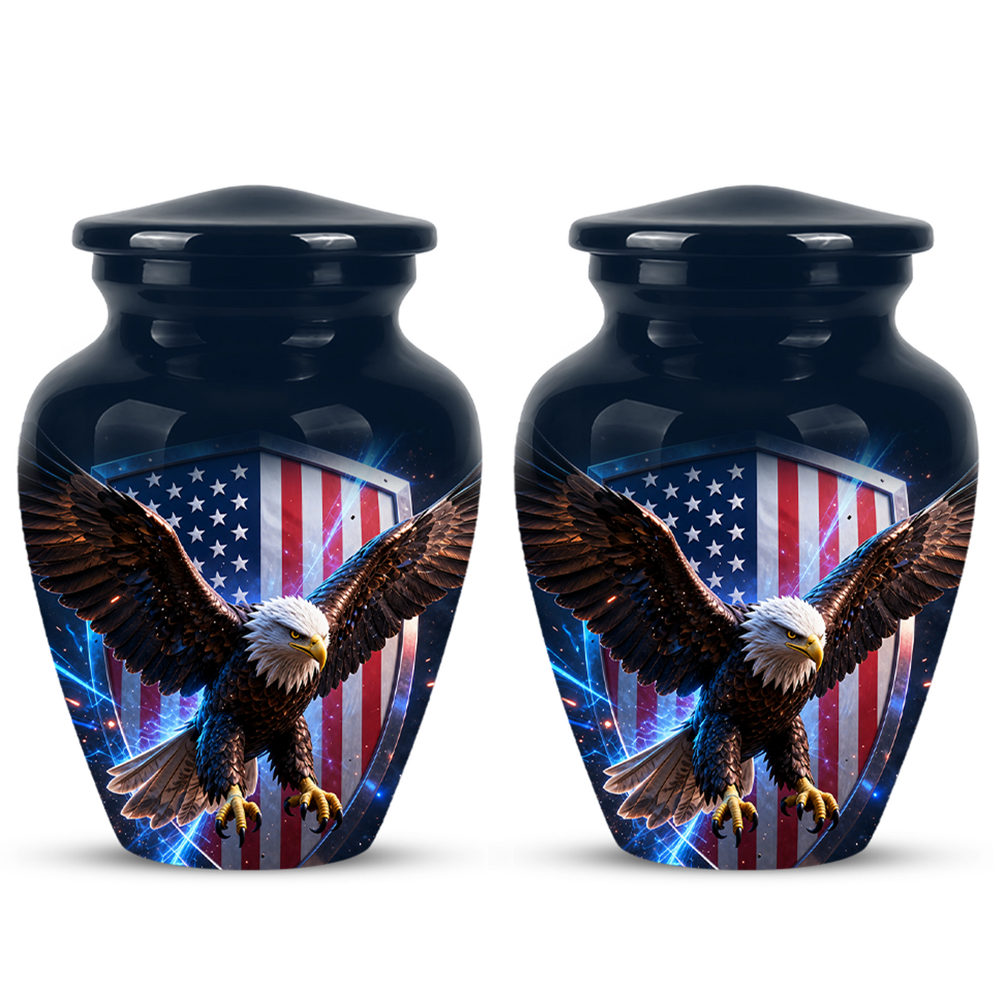 American Bald Eagle Memorial Urn - Personalized Funeral Urns For Ashes