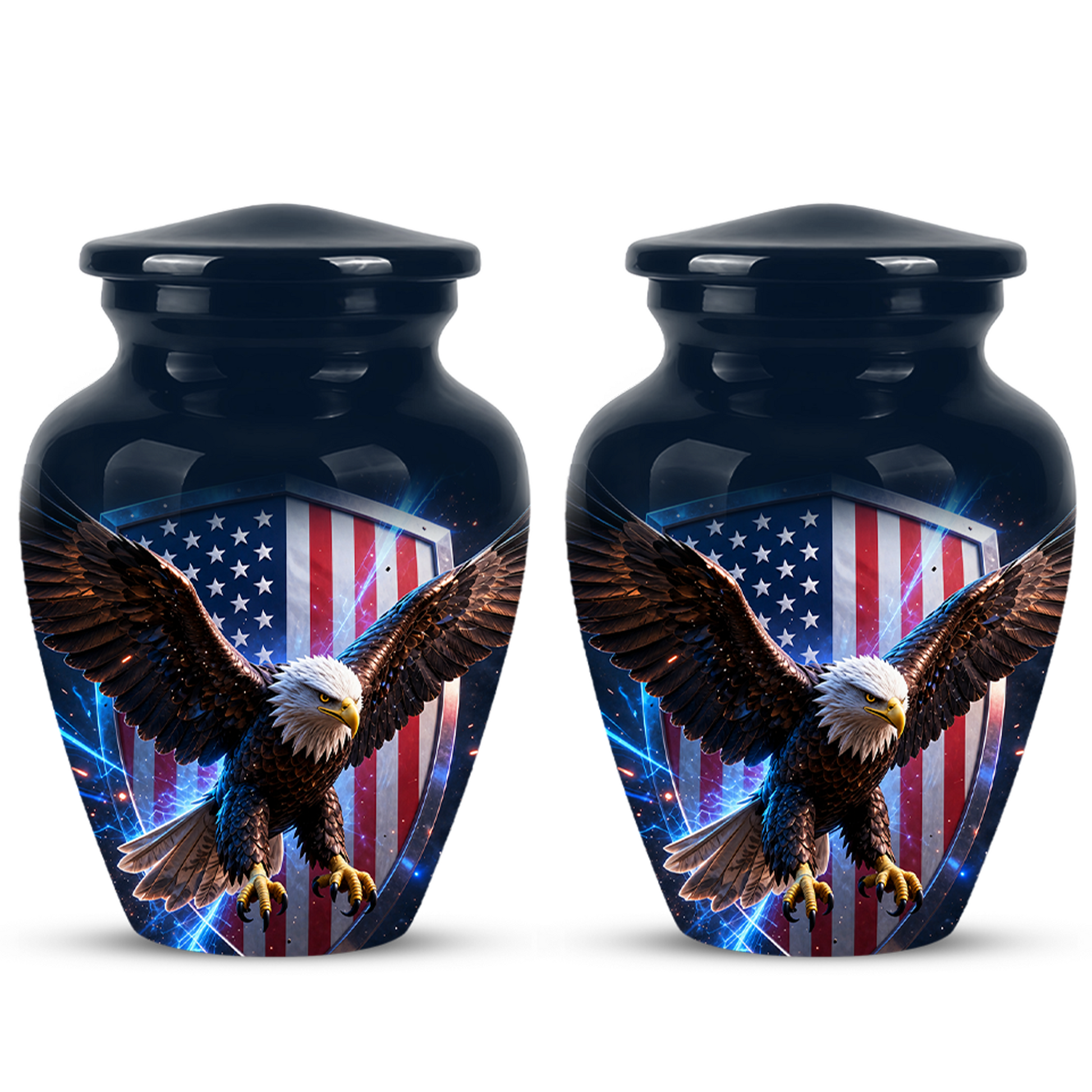 American Bald Eagle Memorial Urn - Personalized Funeral Urns For Ashes