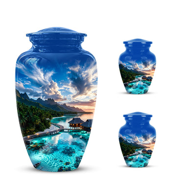 10 inch Large Urn with 2 Keepsake 3inch