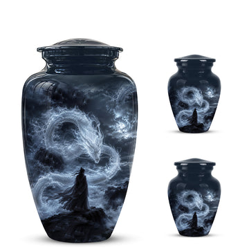 10 inch Large Urn with 2 Keepsake 3inch