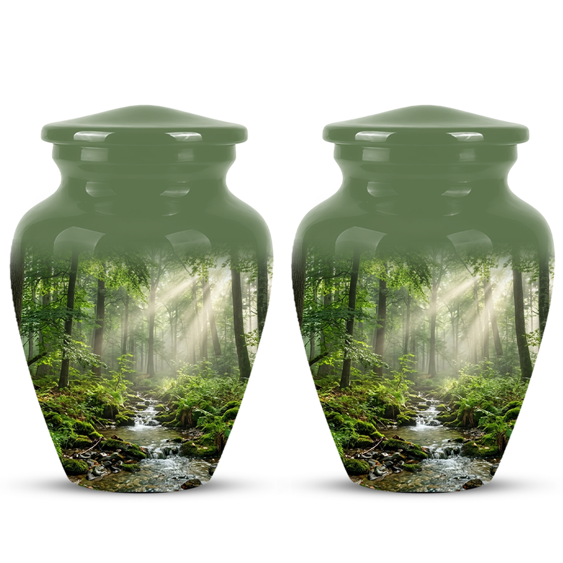 Forest Scenic Cremation Urn - Artistic Funeral Urns For Nature Lover's Ashes