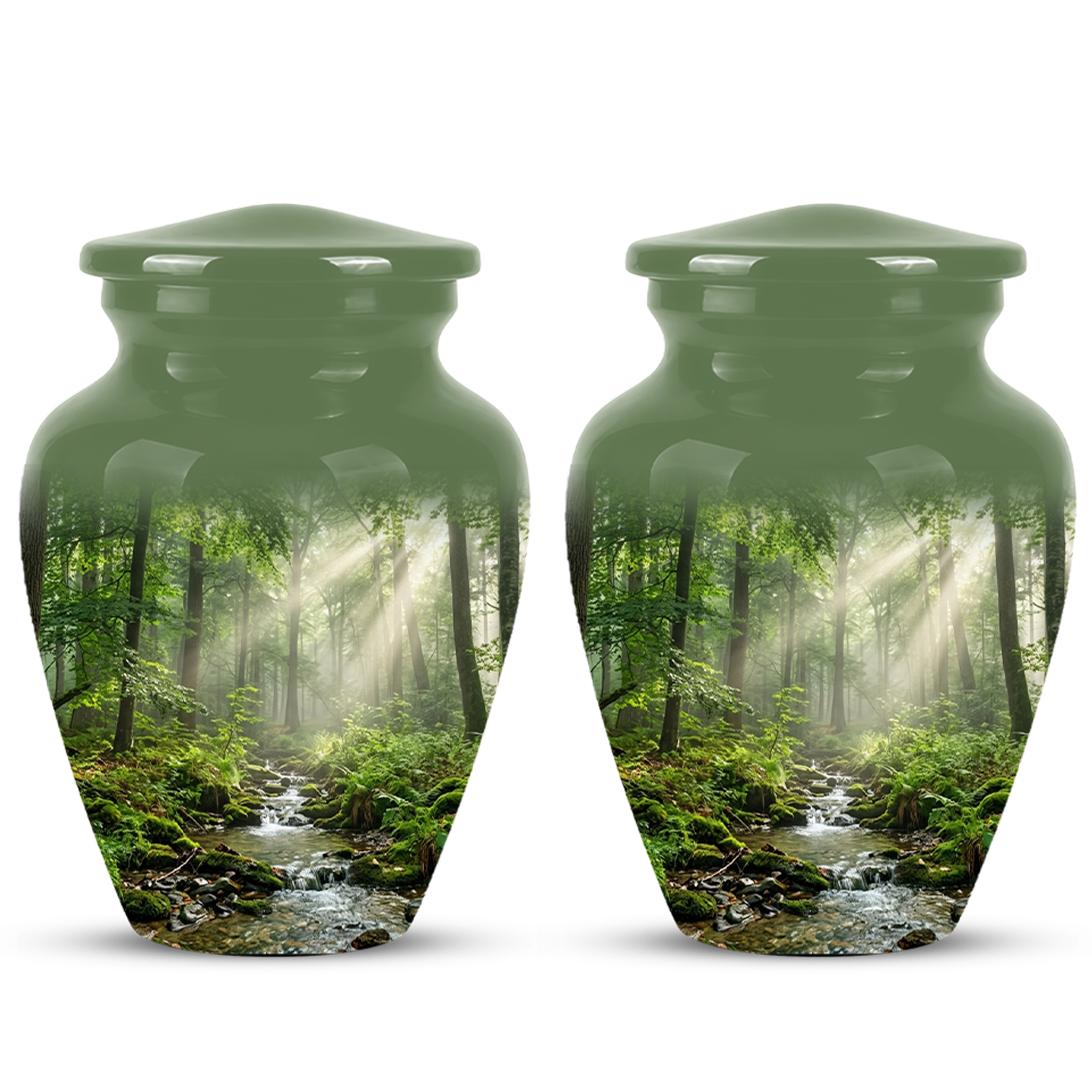 Forest Scenic Cremation Urn - Artistic Funeral Urns For Nature Lover's Ashes