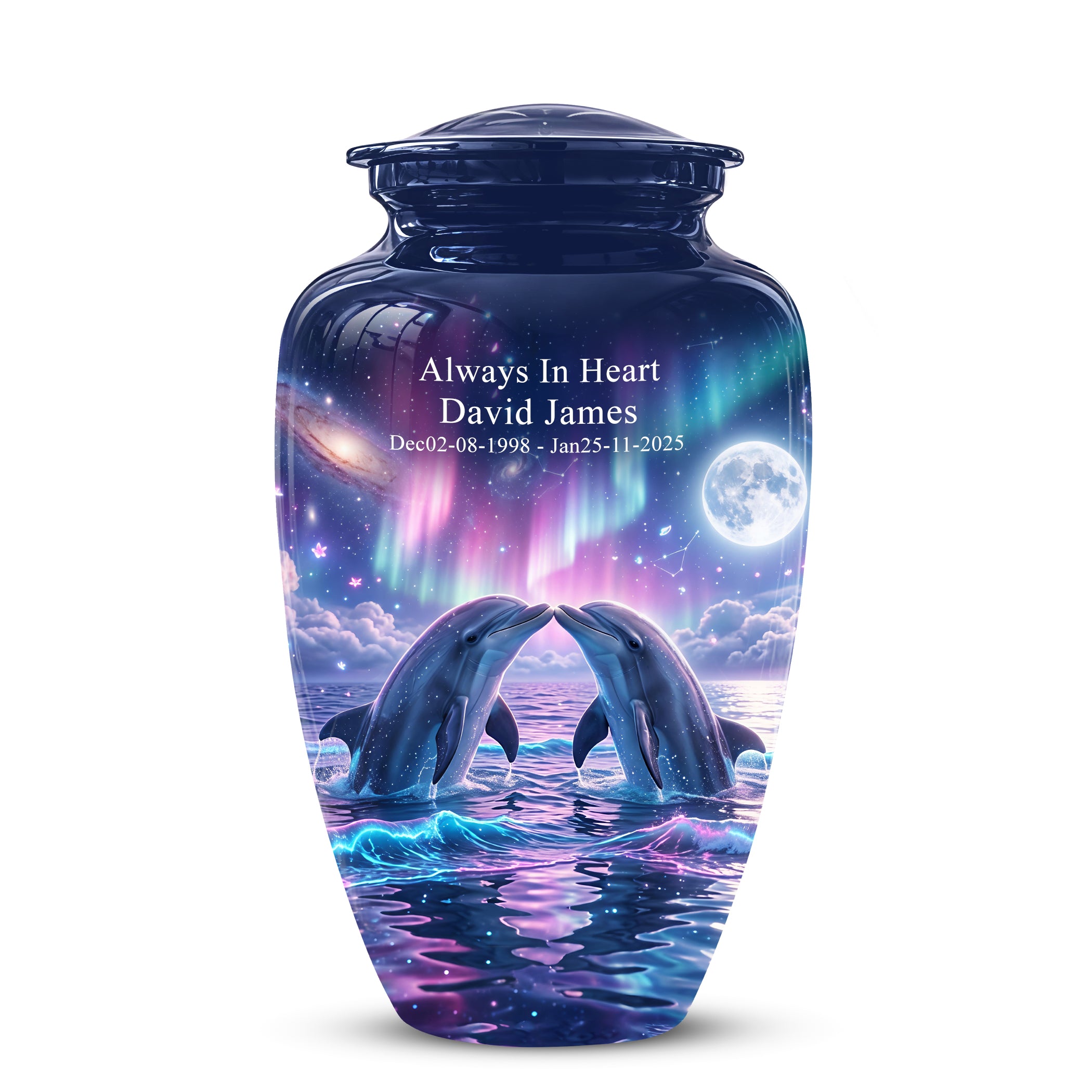 Twin Dolphin Memorial Urn - Beautiful Cremation Urns For Women Ashes
