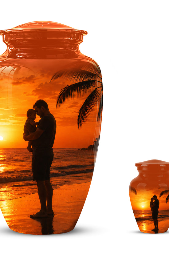 Custom Father Cremation Urn - Peaceful Tribute Memorial Urns For Dad