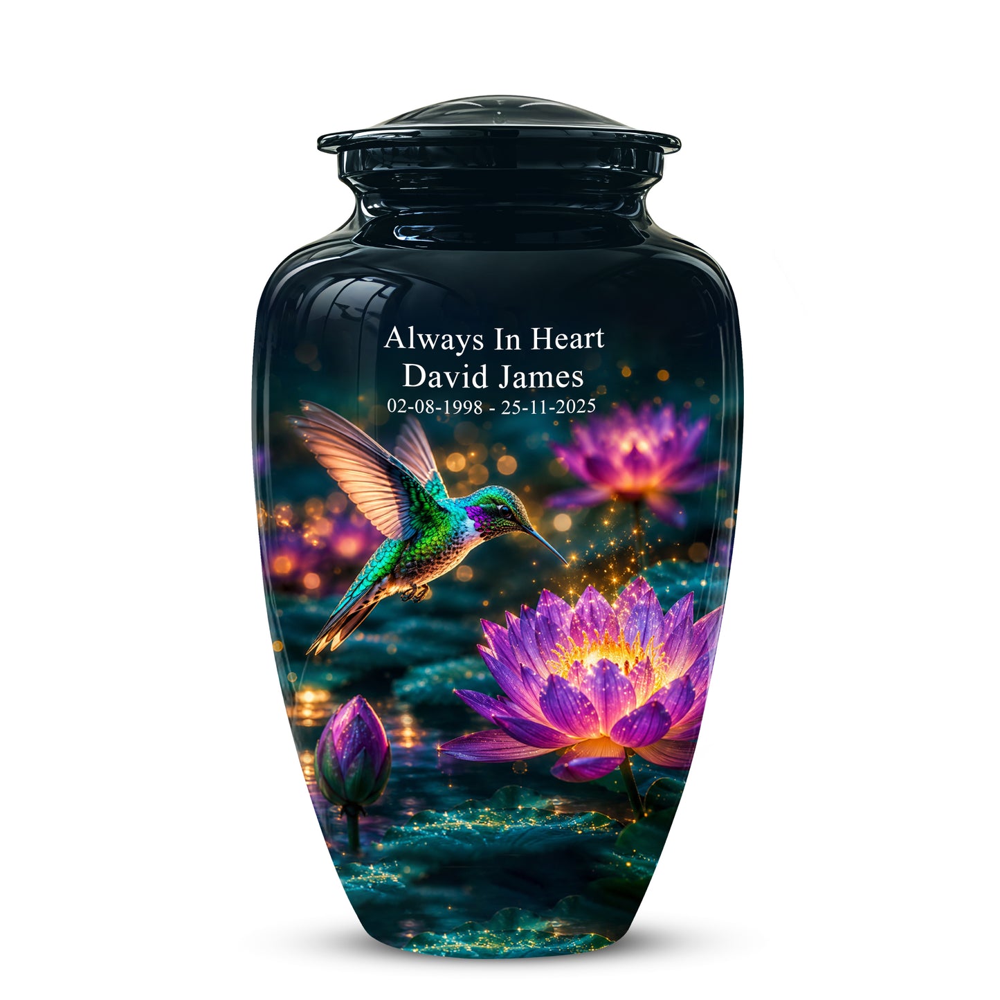 Beautiful Handcrafted Hummingbird Urn - Custom Memorial Urns For Ashes