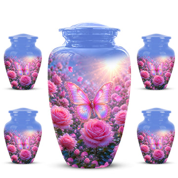 10 inch Large Urn with 4 Keepsake 3 inch