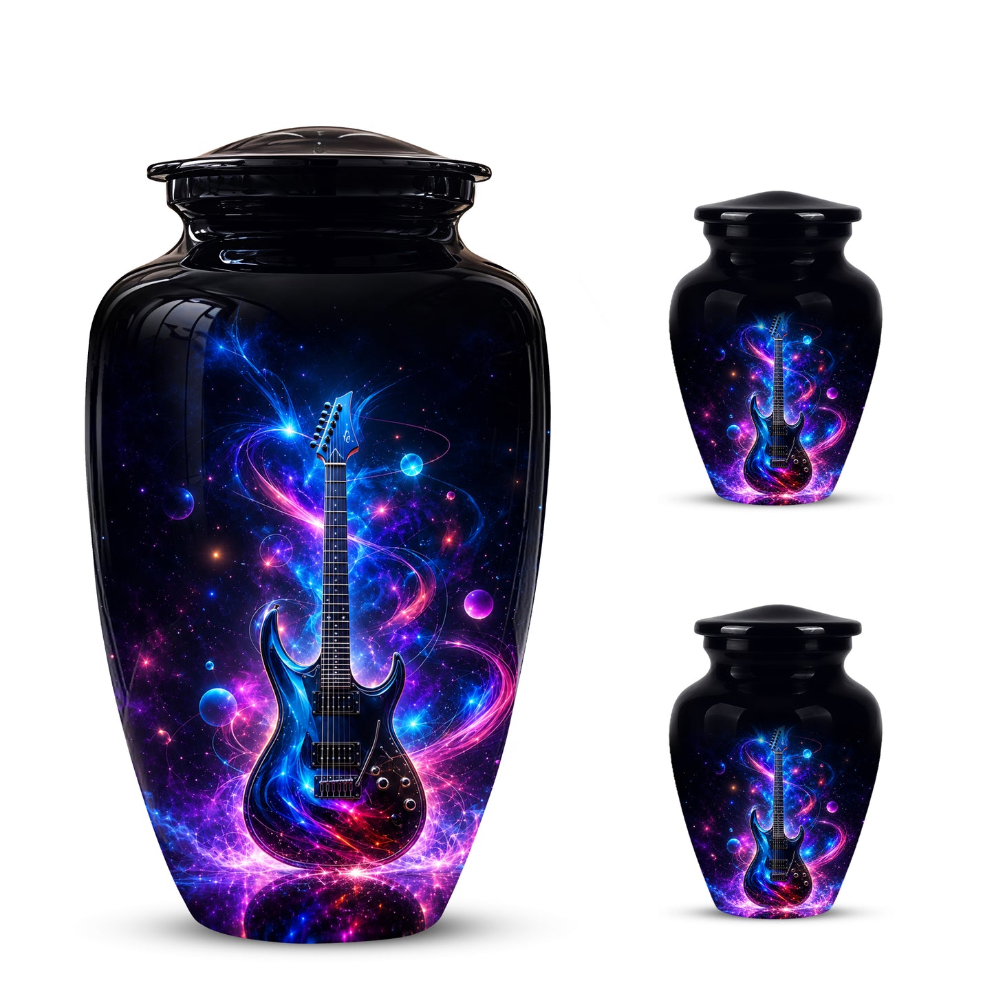 Electric Guitar Cremation Urn - Guitar Memorial Urns For Music Lovers