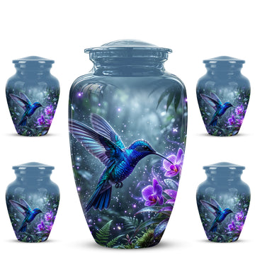 10 inch Large Urn with 4 Keepsake 3 inch