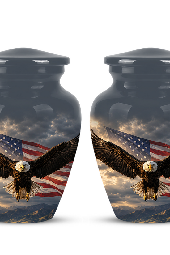 American Eagle Memorial Urn - Patriotic Burial Urns For Human Ashes
