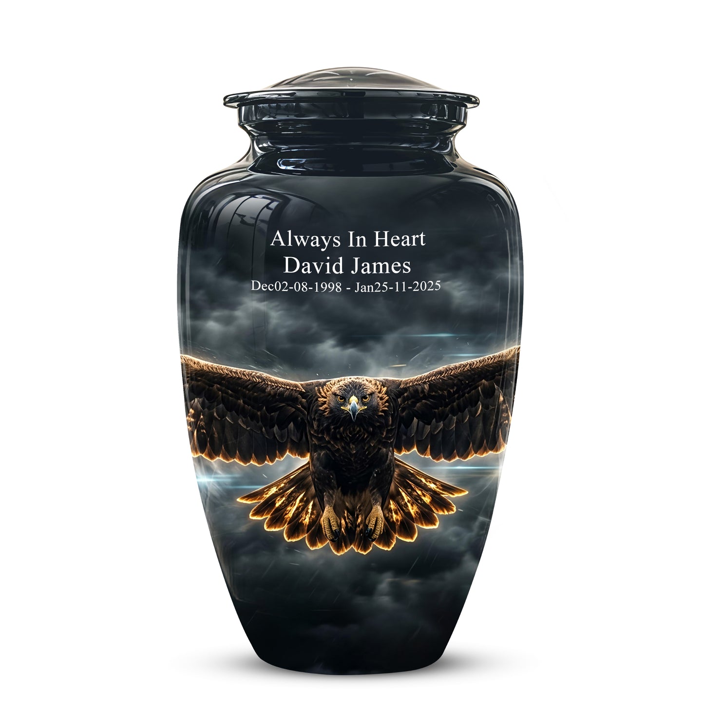 Flying Eagle Memorial Urn - Handcrafted Custom Urns For Human Ashes