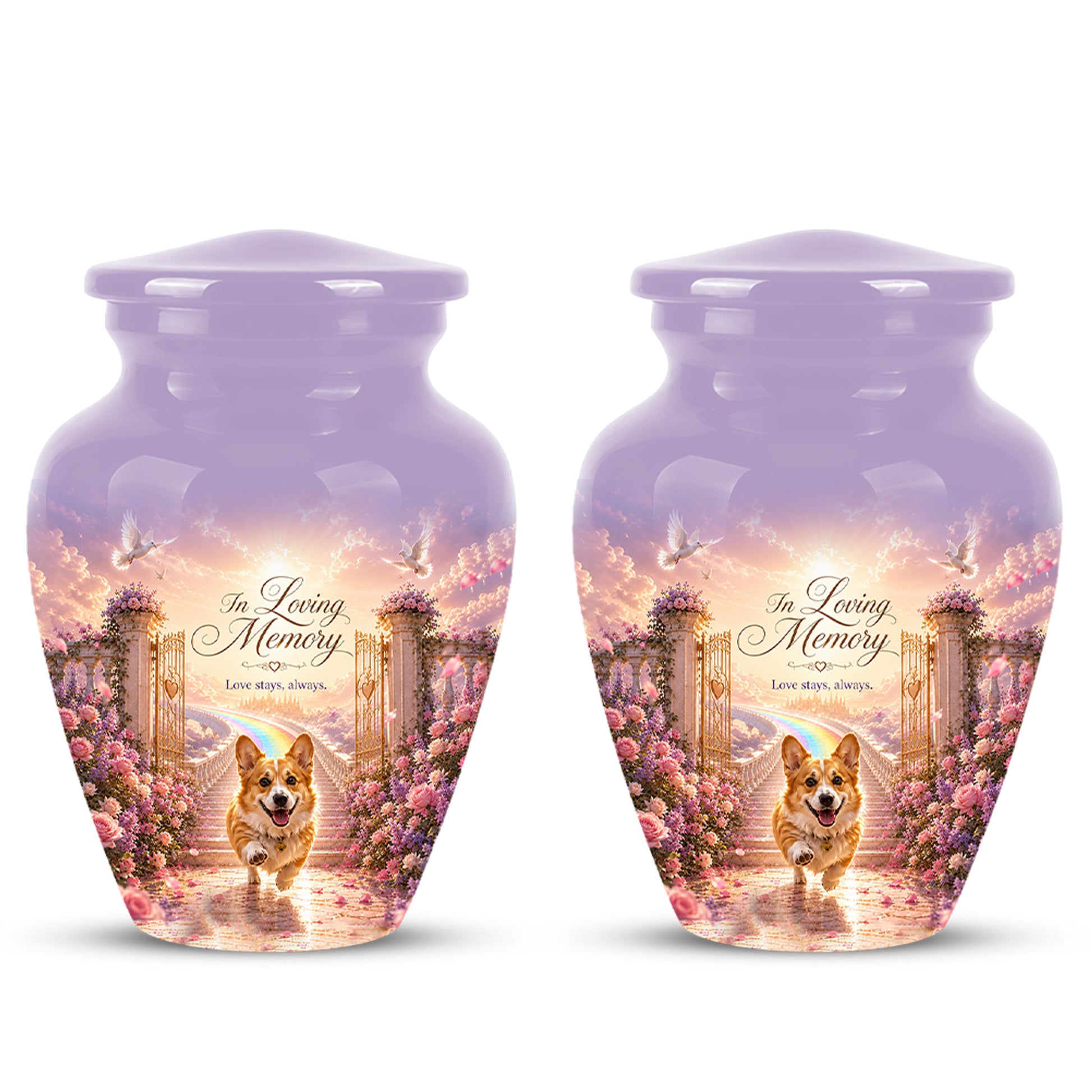 Pet Dog Memorial Urn – Personalized Dog Cremation Urn for Pets Ashes