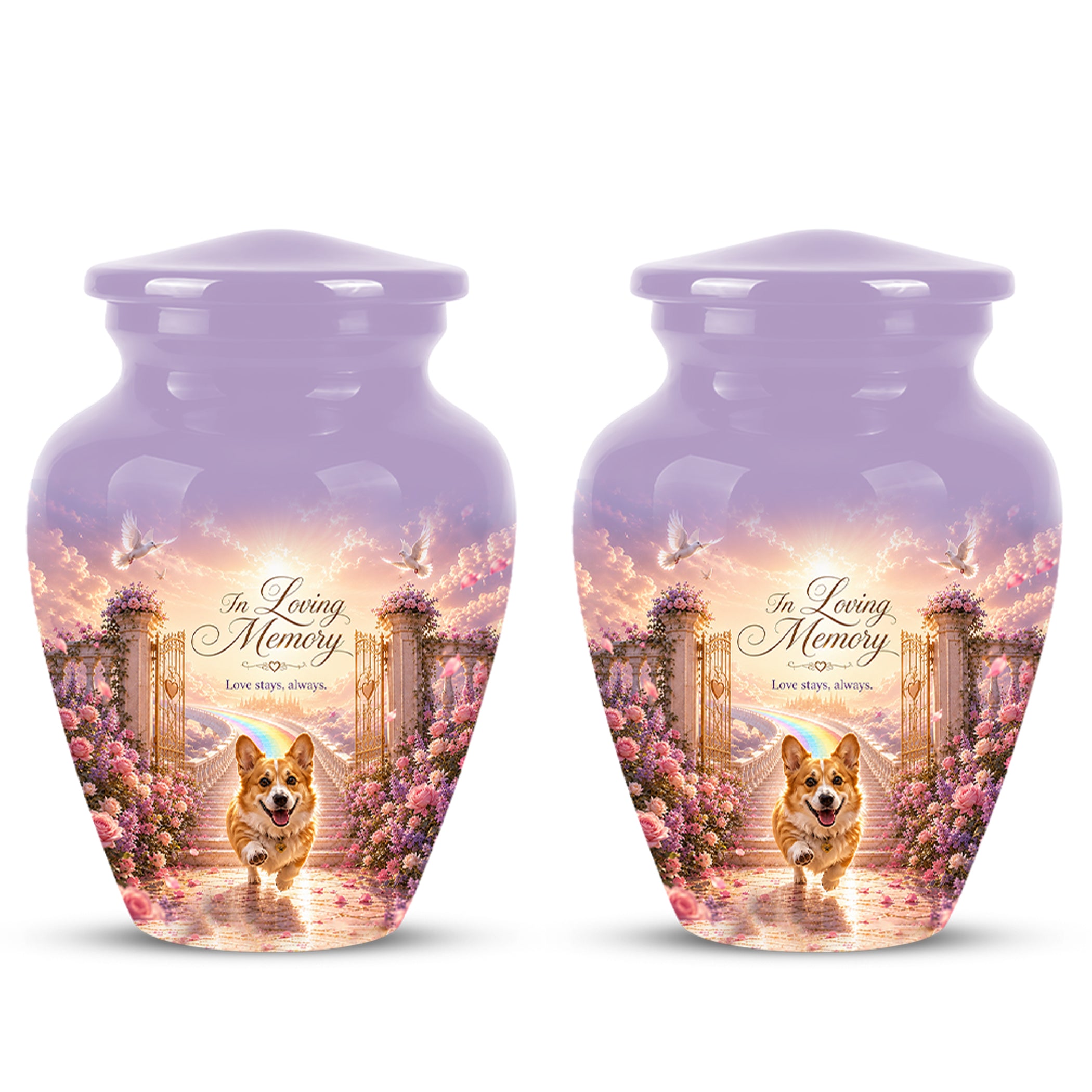 Pet Dog Memorial Urn – Personalized Dog Cremation Urn for Pets Ashes