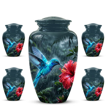 10 inch Large Urn with 4 Keepsake 3 inch