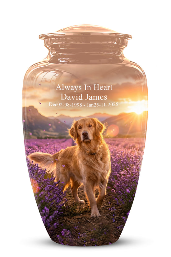 Golden Retriever Memorial Urn - Eternal Resting Urn For Pet Dog Ashes