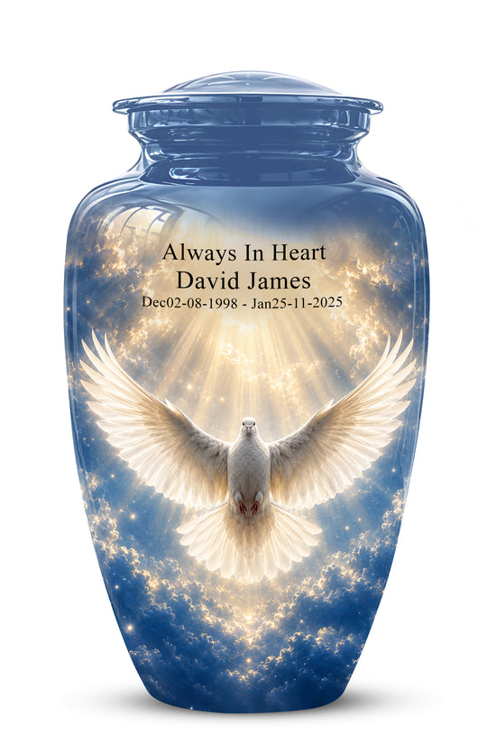 White Dove Cremation Urn - Beautifully Handcrafted Urns For Ashes